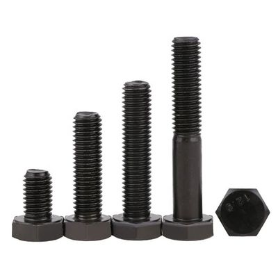 Lange 20mm-300mm H.D.G. Graad 8.8 DIN 933 DIN 931 High Tensile Black Oxide Hex Head Bolts