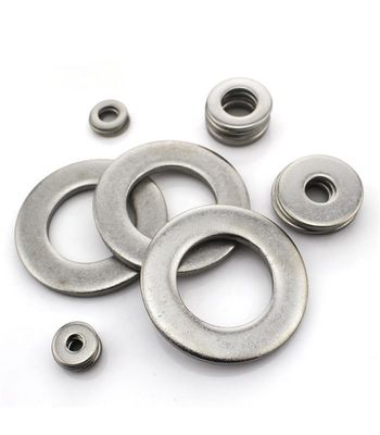 Alle groottes roestvrij staal DIN 125 groot plat wasmachine staal afwerking plain SS304 SS316 A2 A4