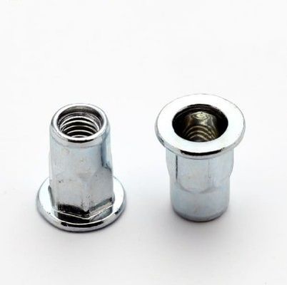 Geel zink koolstofstaal M6 plat rond hoofd half hex rivet moer voor binnen- en buiten
