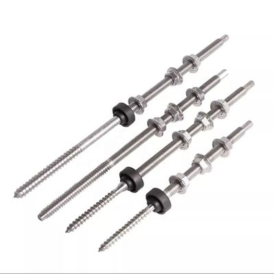 ISO-standaard Solar Double Ending Bolts voor montage van zonnehangerbolten van roestvrij staal