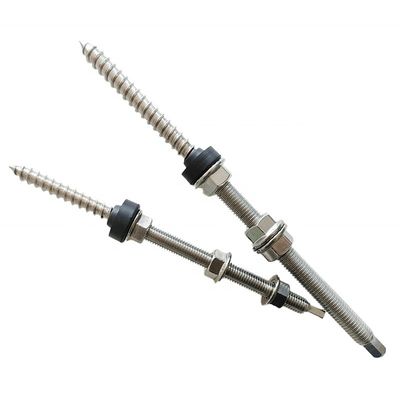 ISO-standaard Solar Double Ending Bolts voor montage van zonnehangerbolten van roestvrij staal