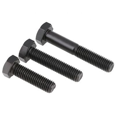 Lange 20mm-300mm H.D.G. Graad 8.8 DIN 933 DIN 931 High Tensile Black Oxide Hex Head Bolts