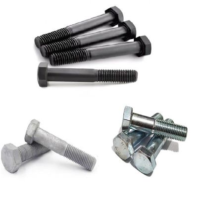 Metrische hoogsterke bouten DIN 931/933 Hexbouten en moeren Zink 4.8/6.8/8.8/10.9/12.9