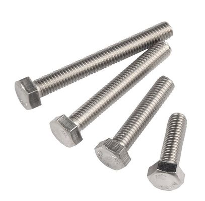 Hexbolt en moer van roestvrij staal DIN933 SS304 A2-70 M6 M8 M10 M12 M16 voor de algemene industrie