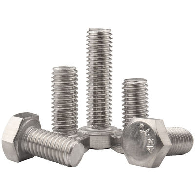 Hexbolt en moer van roestvrij staal DIN933 SS304 A2-70 M6 M8 M10 M12 M16 voor de algemene industrie