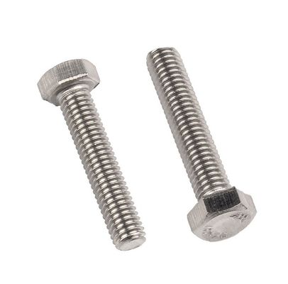 Hexbolt en moer van roestvrij staal DIN933 SS304 A2-70 M6 M8 M10 M12 M16 voor de algemene industrie