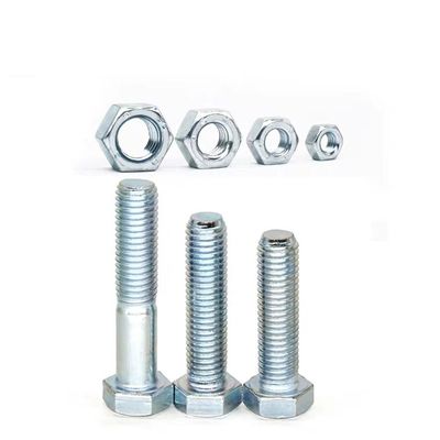 Productie van ZP-klasse 4.8/8.8/10.9/12.9 Metalen DIN933 DIN931 Hexbolt met ZINC-afwerking