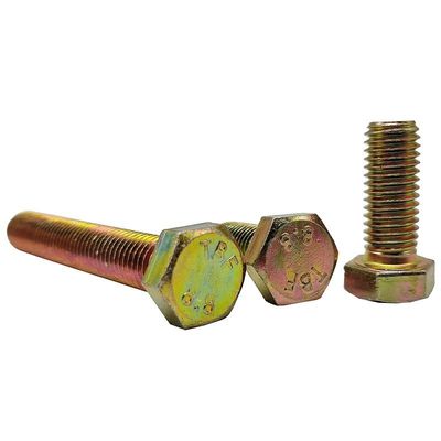 Productie van ZP-klasse 4.8/8.8/10.9/12.9 Metalen DIN933 DIN931 Hexbolt met ZINC-afwerking
