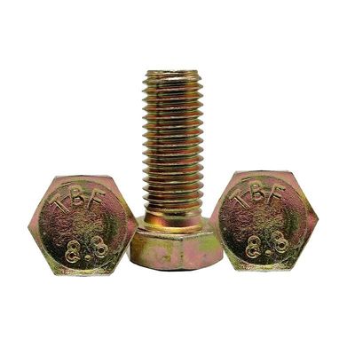 Productie van ZP-klasse 4.8/8.8/10.9/12.9 Metalen DIN933 DIN931 Hexbolt met ZINC-afwerking