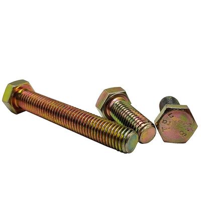 Productie van ZP-klasse 4.8/8.8/10.9/12.9 Metalen DIN933 DIN931 Hexbolt met ZINC-afwerking