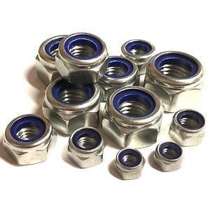 DIN985 DIN982 gegalvaniseerd M8 M10 M12 Nylon Insert Lock Nut Metric Black Oxide Finish