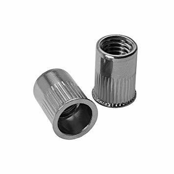 Geel zink koolstofstaal M6 plat rond hoofd half hex rivet moer voor binnen- en buiten