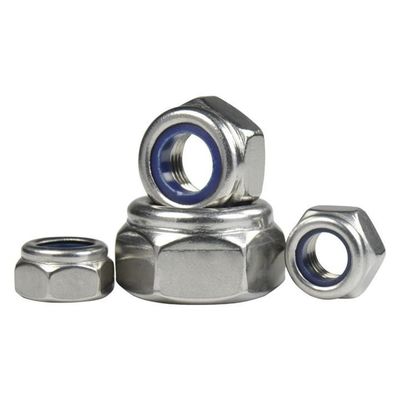 DIN982 Zinkgeplatte hex nylon insert slotnoot ISO7040 Klasse 4.8/6.8/8.8 voor de industrie
