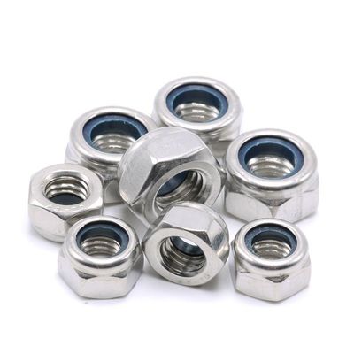 DIN982 Zinkgeplatte hex nylon insert slotnoot ISO7040 Klasse 4.8/6.8/8.8 voor de industrie