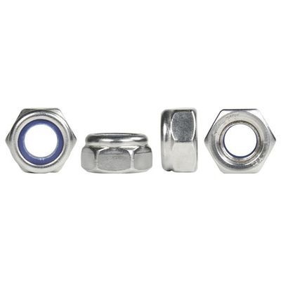 DIN982 Zinkgeplatte hex nylon insert slotnoot ISO7040 Klasse 4.8/6.8/8.8 voor de industrie
