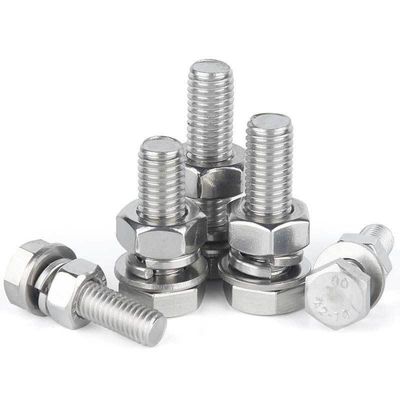 M36 Din933 Din934 Roestvrij staal Hexbout en Noot Set met Wit Zink.Geel Zink. HDG