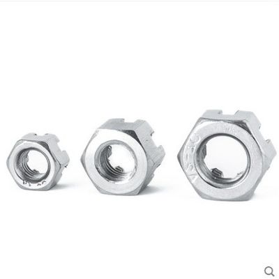 Gekleurde Noot Din 935 M4 Flange Ronde slot Hexagon Slot Kasteel Noot voor de vraag van de klant