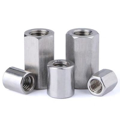 DIN 6334 Zinkgeplatte lange hex-koppelnoot voor DIN/GB/ISO