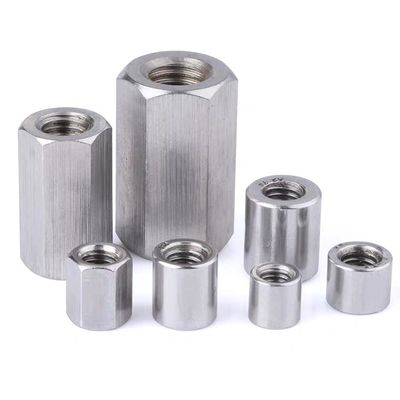 DIN 6334 Zinkgeplatte lange hex-koppelnoot voor DIN/GB/ISO