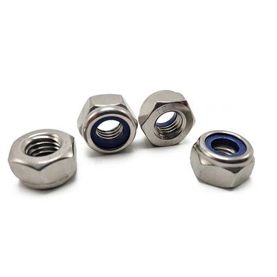 Metrisch meetsysteem van roestvrij staal Nylon-insert slotnoot DIN985