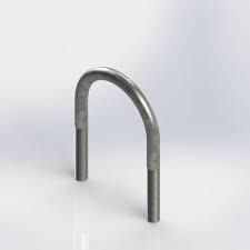 Zinc Finish Steel Strap DIN 3570 Hot Dip Galvanized U Bolts voor bouwprojecten