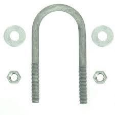 Zinc Finish Steel Strap DIN 3570 Hot Dip Galvanized U Bolts voor bouwprojecten