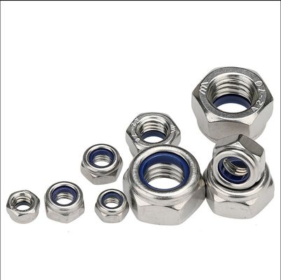 Hoge hoeveelheid Din 985 Hexagon Hex Black Nylon Lock Nut met metrisch meetsysteem