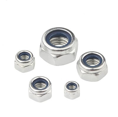 Hoge hoeveelheid Din 985 Hexagon Hex Black Nylon Lock Nut met metrisch meetsysteem