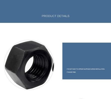ISO9001-gecertificeerde zwarte oxide M2-M30 Hex-noot DIN934-noot en -bout voor de bouw