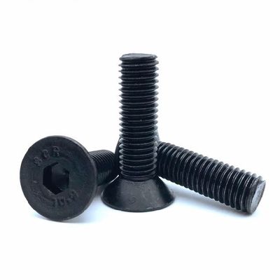 Zwarte hoge sterkte graad 10.9 Hexagon Socket Countersunk Head Bolt DIN 7991 M2-M100