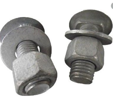 Warm gedompeld gegalvaniseerd ronde hoofdbeveiligingsrail Splice Bolt en moer met ANSI-standaard
