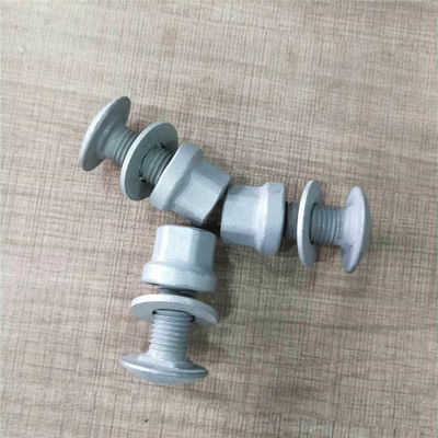 Warm gedompeld gegalvaniseerd ronde hoofdbeveiligingsrail Splice Bolt en moer met ANSI-standaard