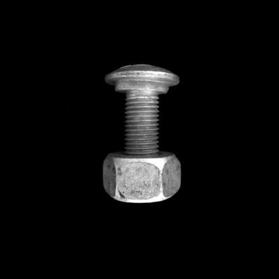 Warm gedompeld gegalvaniseerd ronde hoofdbeveiligingsrail Splice Bolt en moer met ANSI-standaard