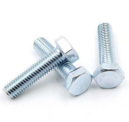 4.8 8.8 10.9 12.9 DIN933 931 Hexbolt met ZINC-afwerking en ISO9001-certificering
