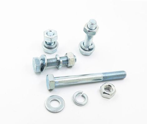 4.8 8.8 10.9 12.9 DIN933 931 Hexbolt met ZINC-afwerking en ISO9001-certificering