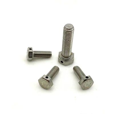 Hexbolt met gat voor Cotter Pin in het midden van het hoofd of het einde M3-M100 DIN ANSI Standard