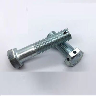 Hexbolt met gat voor Cotter Pin in het midden van het hoofd of het einde M3-M100 DIN ANSI Standard