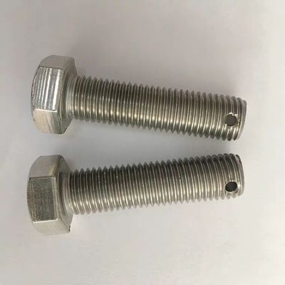 Hexbolt met gat voor Cotter Pin in het midden van het hoofd of het einde M3-M100 DIN ANSI Standard