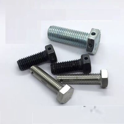 Hexbolt met gat voor Cotter Pin in het midden van het hoofd of het einde M3-M100 DIN ANSI Standard
