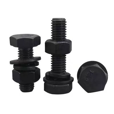 MM10-MM500 Plain Finish Hex Head Bolts Nuts en Washers van Handan DIN933 DIN931