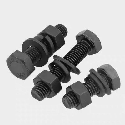 MM10-MM500 Plain Finish Hex Head Bolts Nuts en Washers van Handan DIN933 DIN931