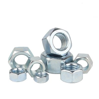 Carbon Steel DIN Standard gegalvaniseerd Wit Blauw Zink Geplatte Hex Nut met concurrerende