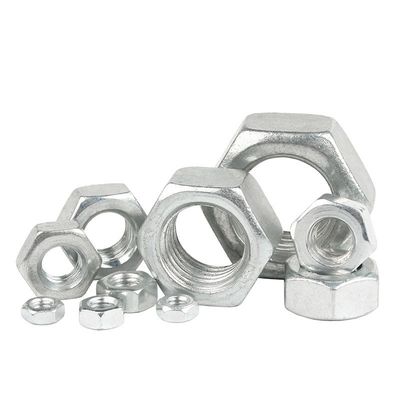 Carbon Steel DIN Standard gegalvaniseerd Wit Blauw Zink Geplatte Hex Nut met concurrerende