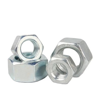Carbon Steel DIN Standard gegalvaniseerd Wit Blauw Zink Geplatte Hex Nut met concurrerende