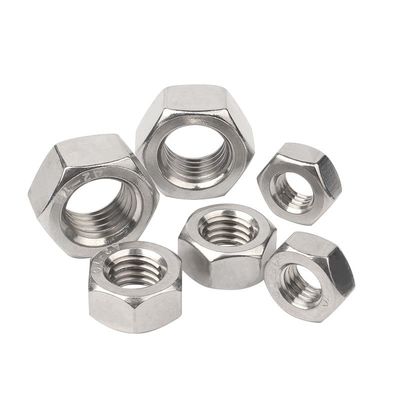 Geel zinkgeplatte roestvrij staal SS304 SS316 A2 A4 70 80 Hex-noot DIN934 Direct