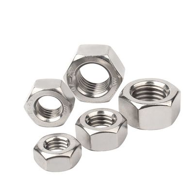 Geel zinkgeplatte roestvrij staal SS304 SS316 A2 A4 70 80 Hex-noot DIN934 Direct