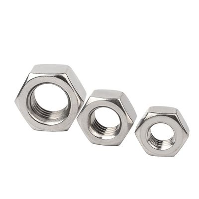 Geel zinkgeplatte roestvrij staal SS304 SS316 A2 A4 70 80 Hex-noot DIN934 Direct
