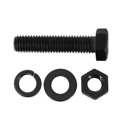 Gemaakt van hoge sterkte 8.8 Hex Bolt en Noot Washer zware Hex Bolt met zwarte afwerking