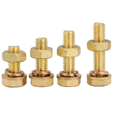 Klasse 4.8/ 8.8/ 10.9/ 12.9 Messing Hex hoofdbouten en moeren met ZINC afwerking DIN933 DIN931