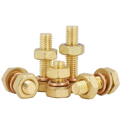 Klasse 4.8/ 8.8/ 10.9/ 12.9 Messing Hex hoofdbouten en moeren met ZINC afwerking DIN933 DIN931